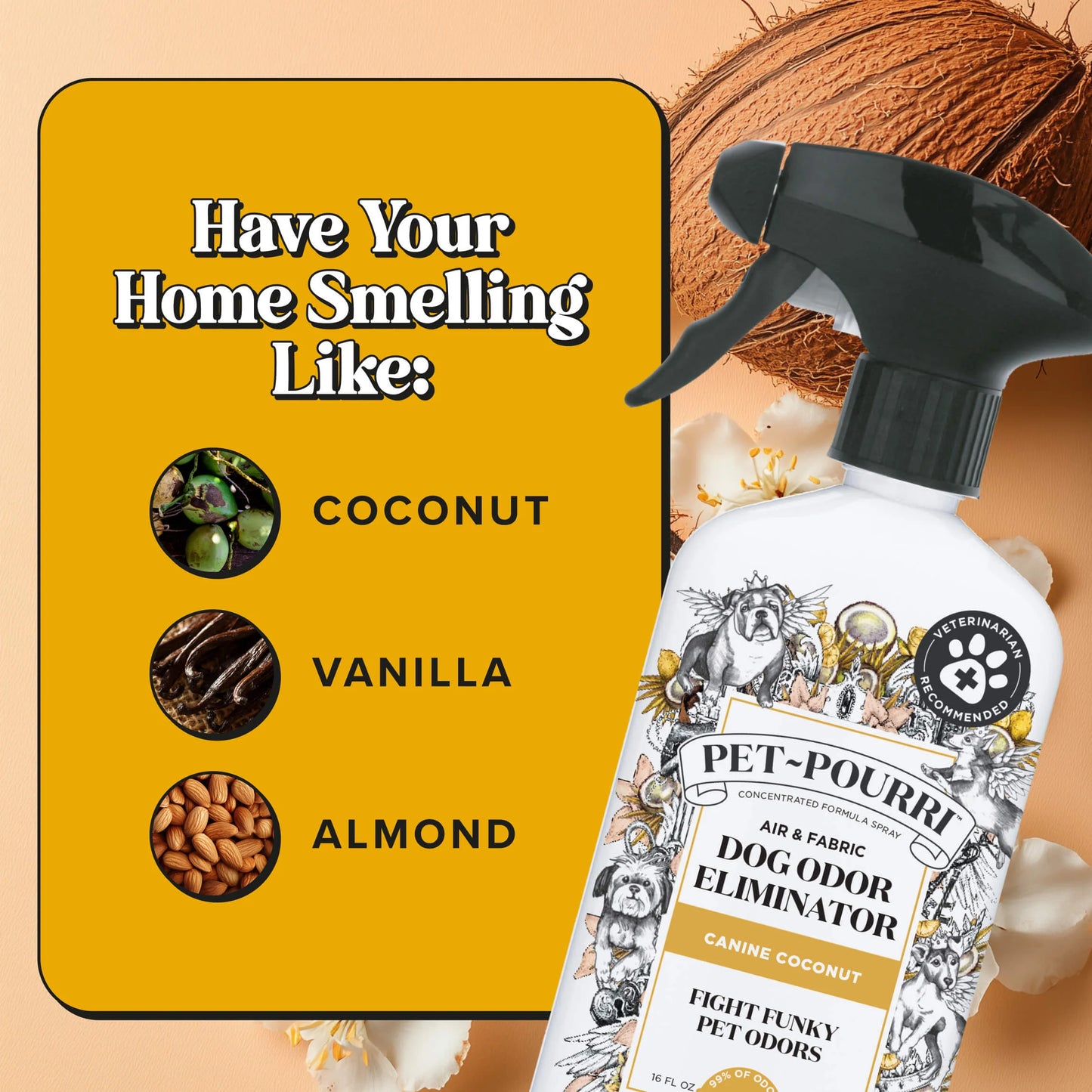 Canine Coconut - Pet~Pourri Room Spray