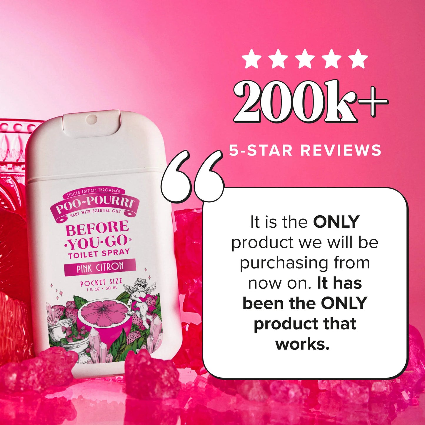 Pink Citron Pocket Sprayer - Poo~Pourri Toilet Spray