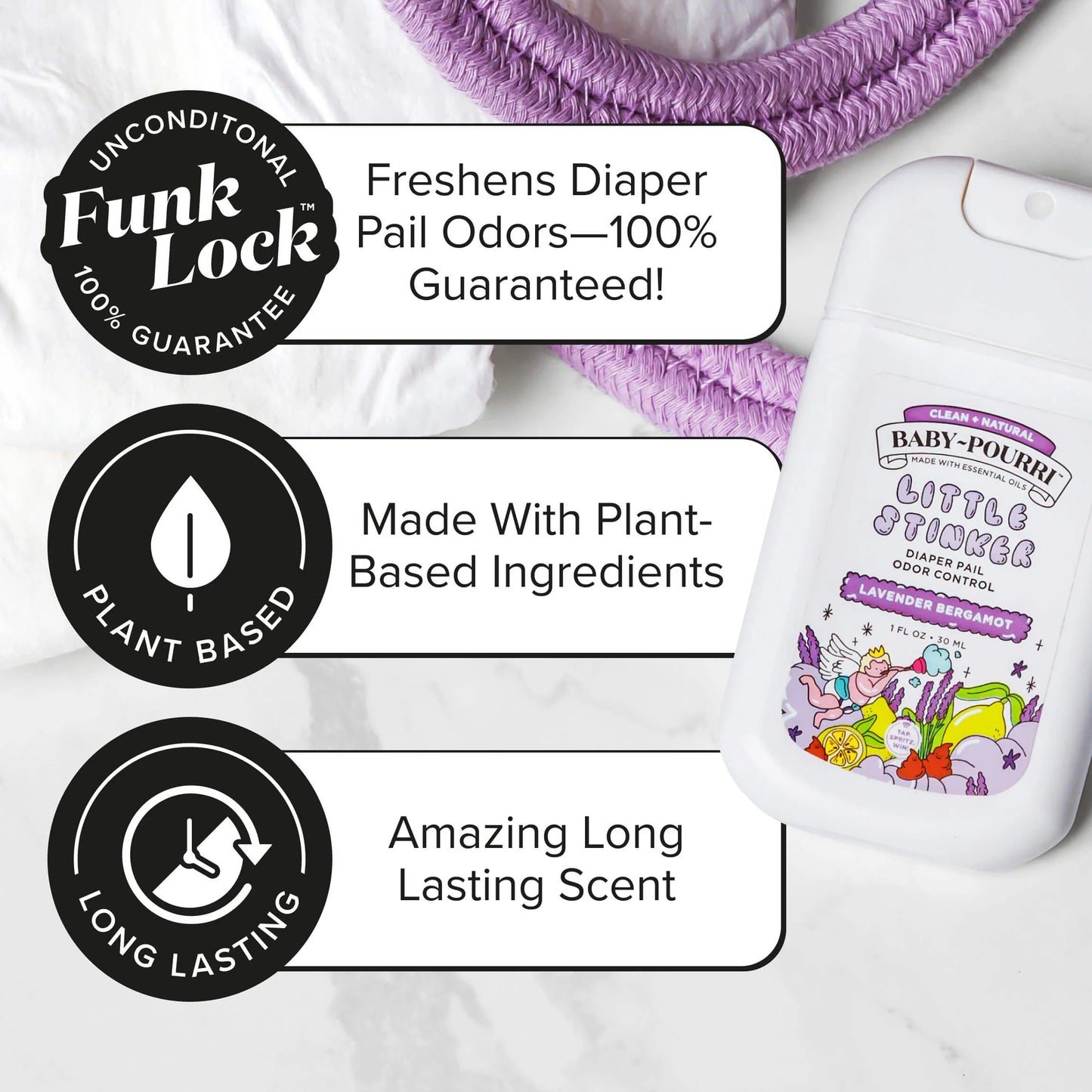 Little Stinker Diaper Pail Odor Freshener Pocket Sprayer