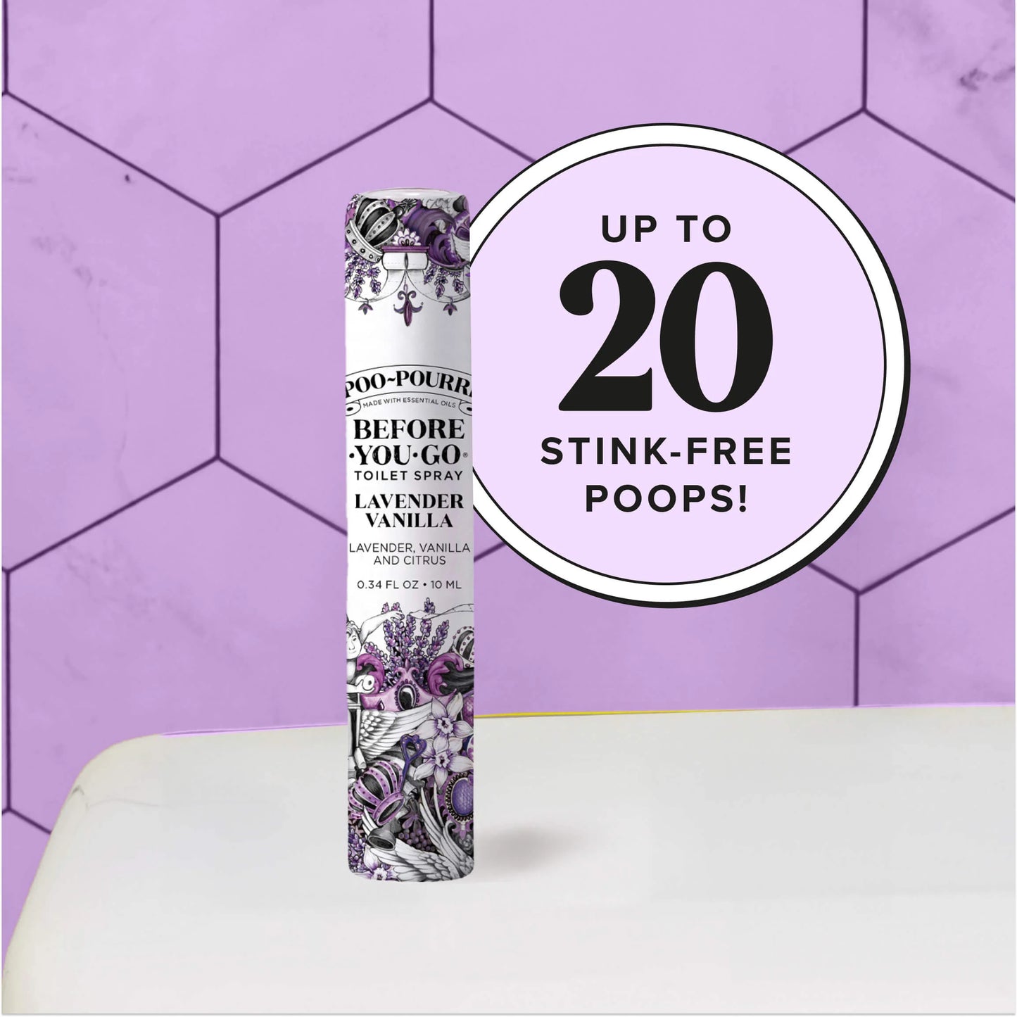 Lavender Vanilla 10ml - Poo~Pourri Toilet Spray