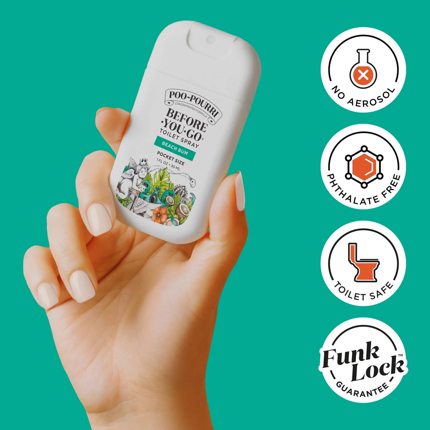 Beach Bum Pocket Sprayer - Poo~Pourri Toilet Spray