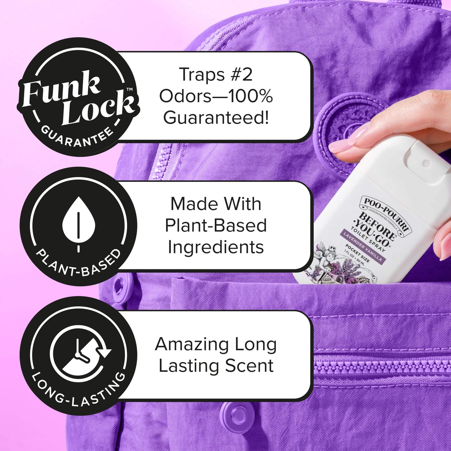 Lavender Vanilla Pocket Sprayer - Poo~Pourri Toilet Spray