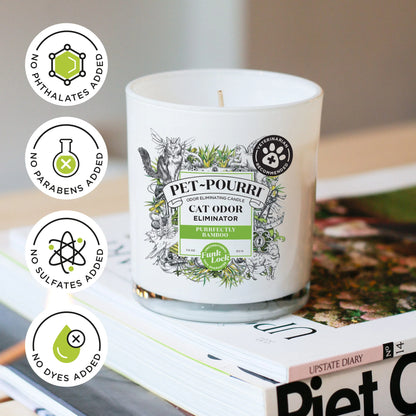 Purrfectly Bamboo Candle - Pet~Pourri Candle