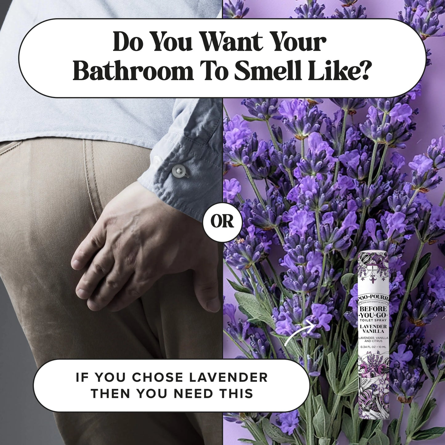 Lavender Vanilla 10ml - Poo~Pourri Toilet Spray
