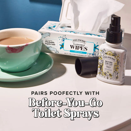 Unscented Flushable Wipes - Poo~Pourri