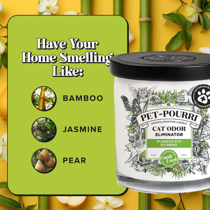 Purrfectly Bamboo Candle - Pet~Pourri Candle