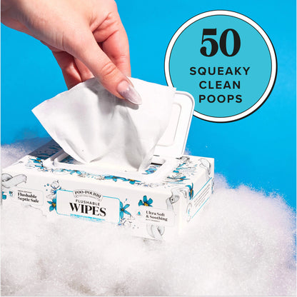Unscented Flushable Wipes - Poo~Pourri