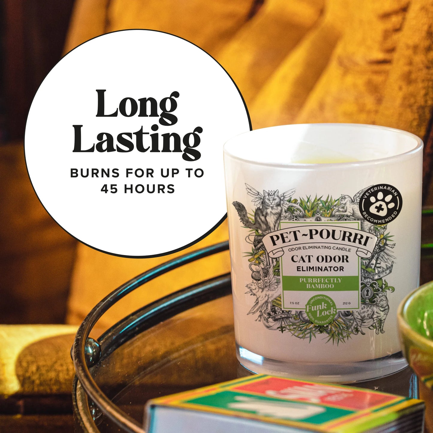 Purrfectly Bamboo Candle - Pet~Pourri Candle