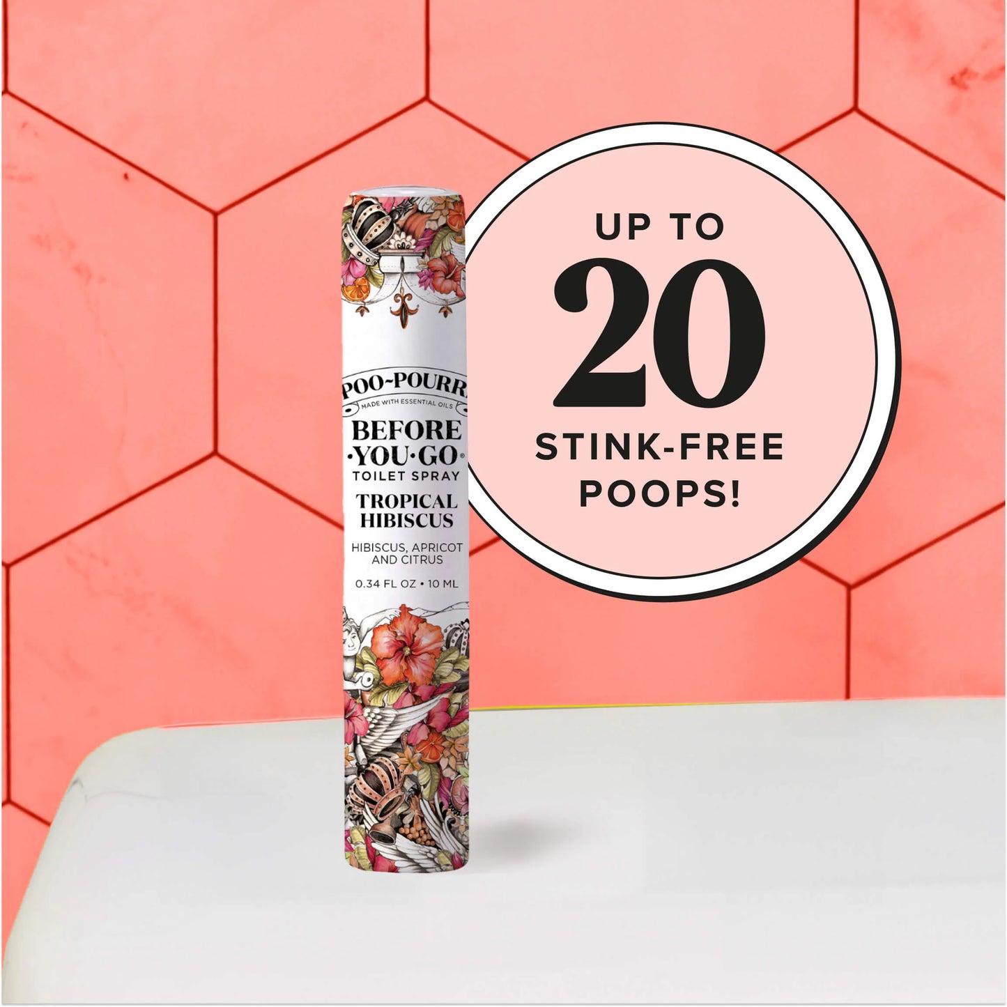 Tropical Hibiscus 10ml - Poo~Pourri Toilet Spray