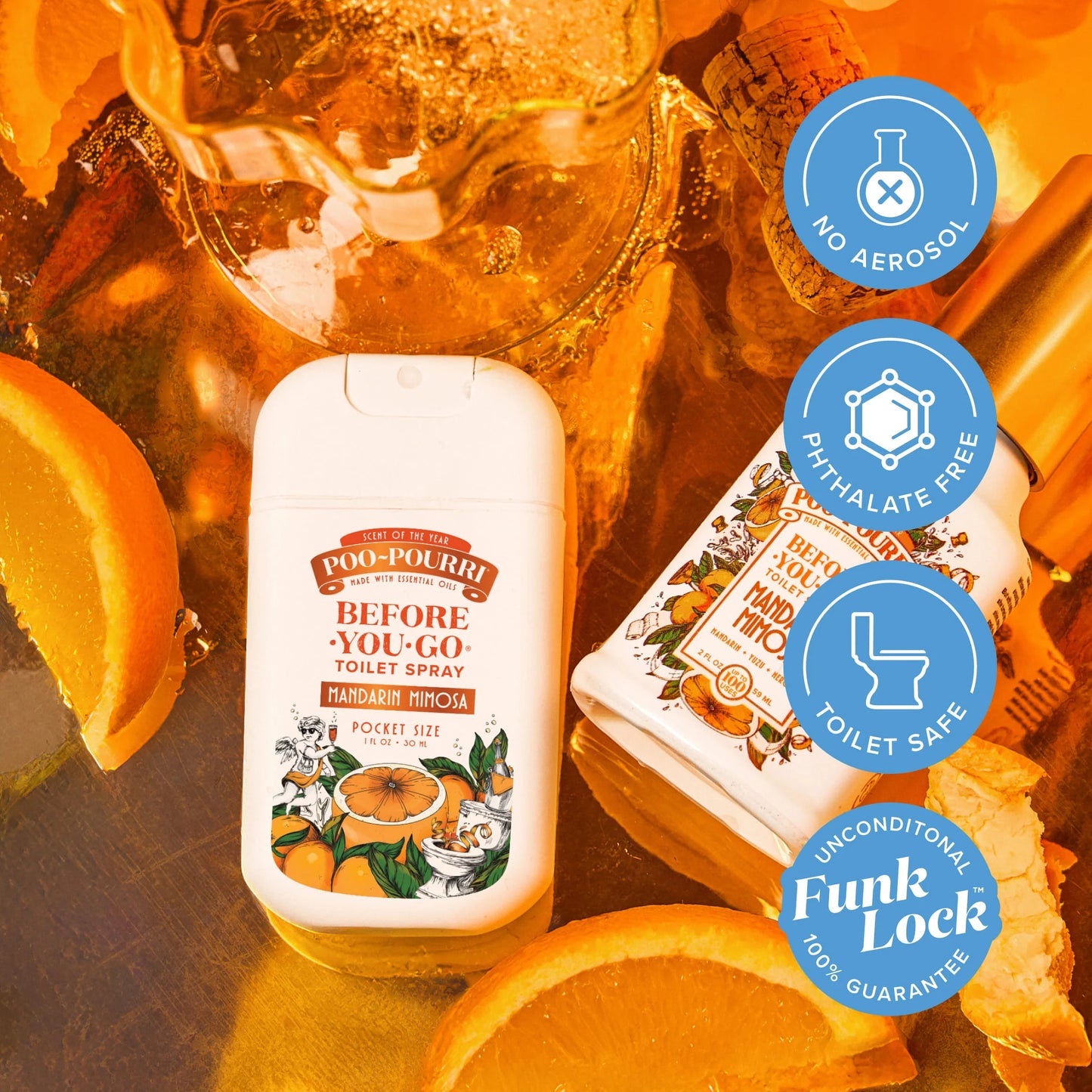 Mandarin Mimosa Pocket Sprayer - Poo~Pourri Toilet Spray