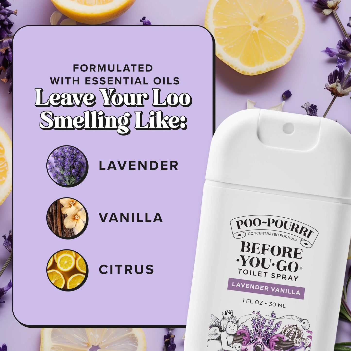Lavender Vanilla Pocket Sprayer - Poo~Pourri Toilet Spray