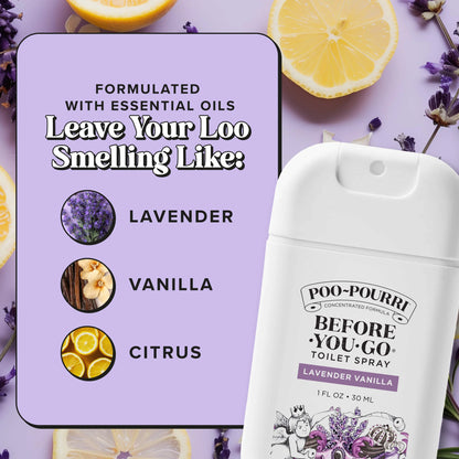 Lavender Vanilla Pocket Sprayer - Poo~Pourri Toilet Spray