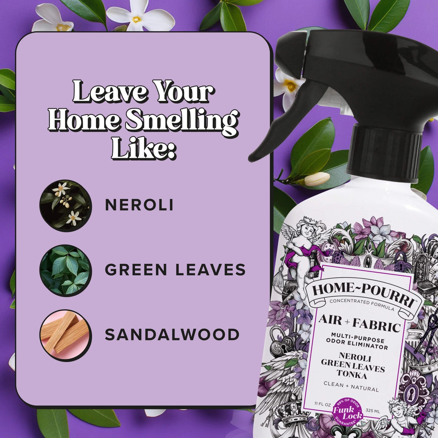 Neroli Green Leaves Tonka - Home~Pourri Room Spray