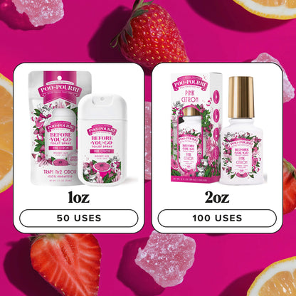 Pink Citron Pocket Sprayer - Poo~Pourri Toilet Spray